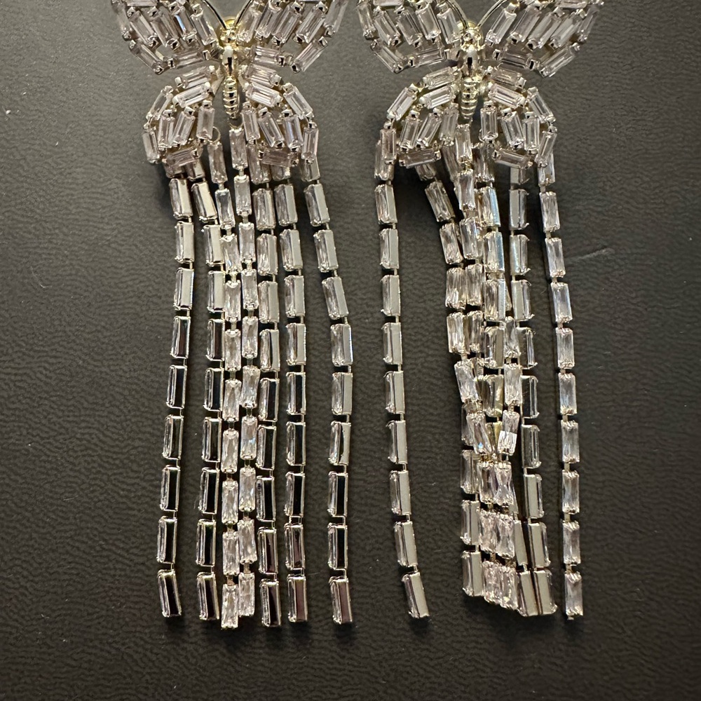 Nicola Bathie Silver Butterfly Earrings